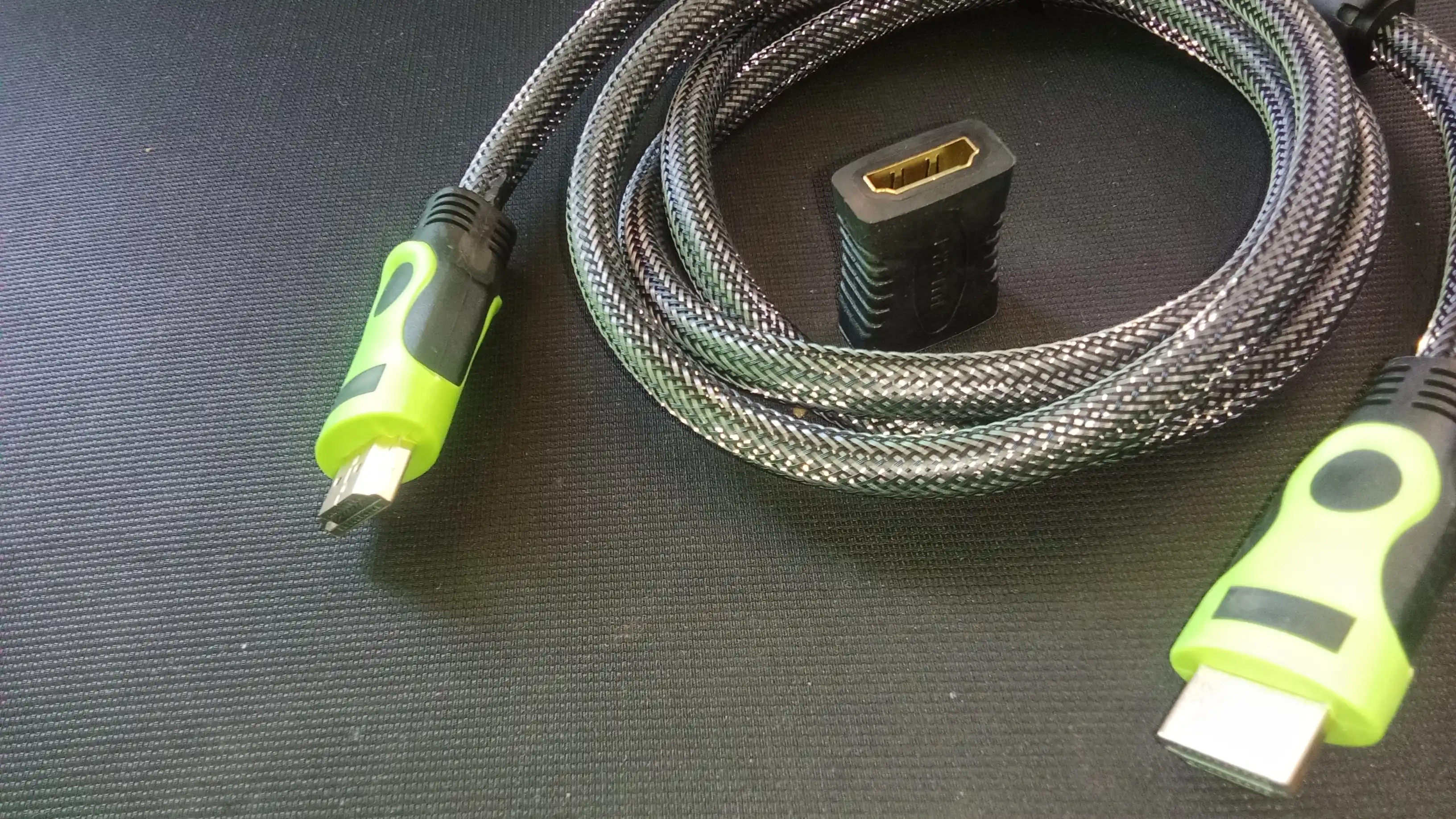 Ikkita HDMI kabelini ulash uchun adapter, mama-mama, monitor, noutbuk uchun