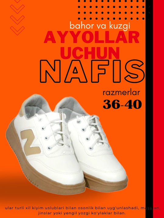 Sport uslubida ayollar oyoq kiyimi krossovkalari - 
