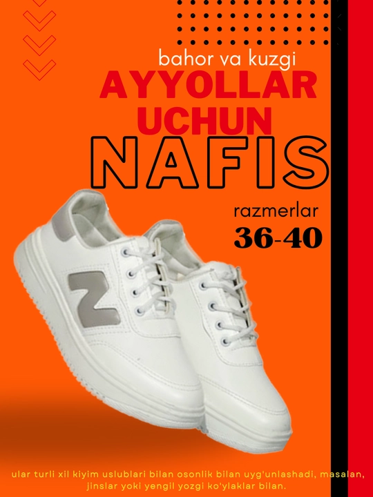 Sport uslubida ayollar oyoq kiyimi krossovkalari - 