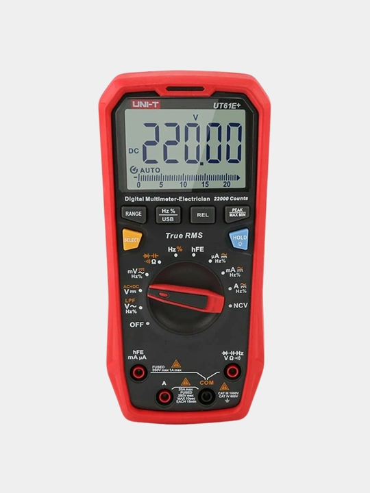 Цифровой мультиметр UNI-T UT61E+ – True RMS, USB, 22000 отсчетов, NCV, автоотключение UNIT