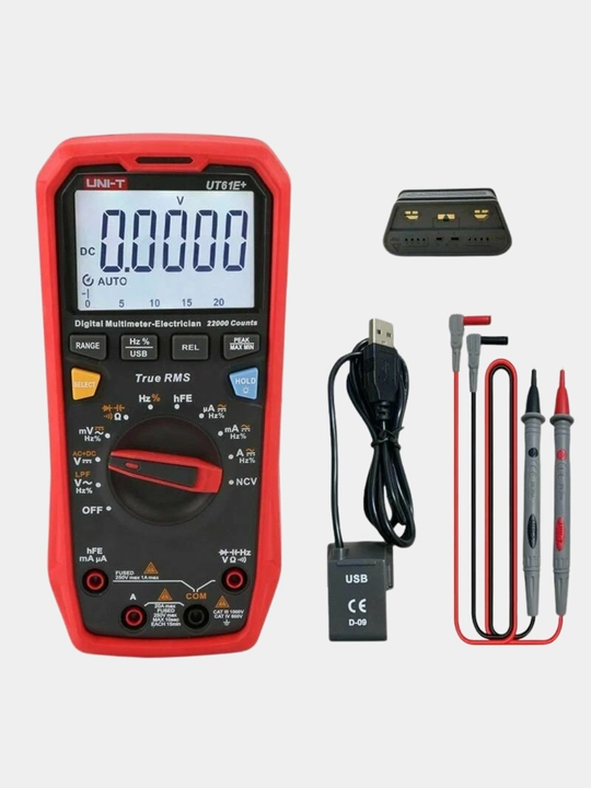 Цифровой мультиметр UNI-T UT61E+ – True RMS, USB, 22000 отсчетов, NCV, автоотключение UNIT - 