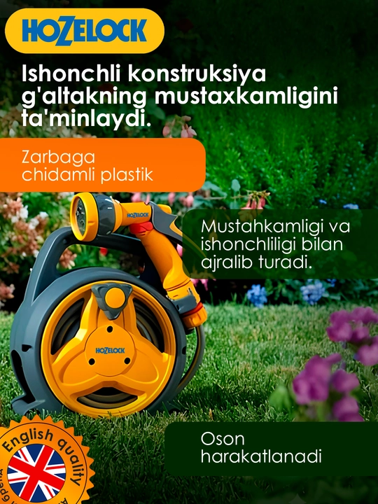 10 m shlangli ko‘chma ixcham g‘altak HoZelock 2425 Pico Reel