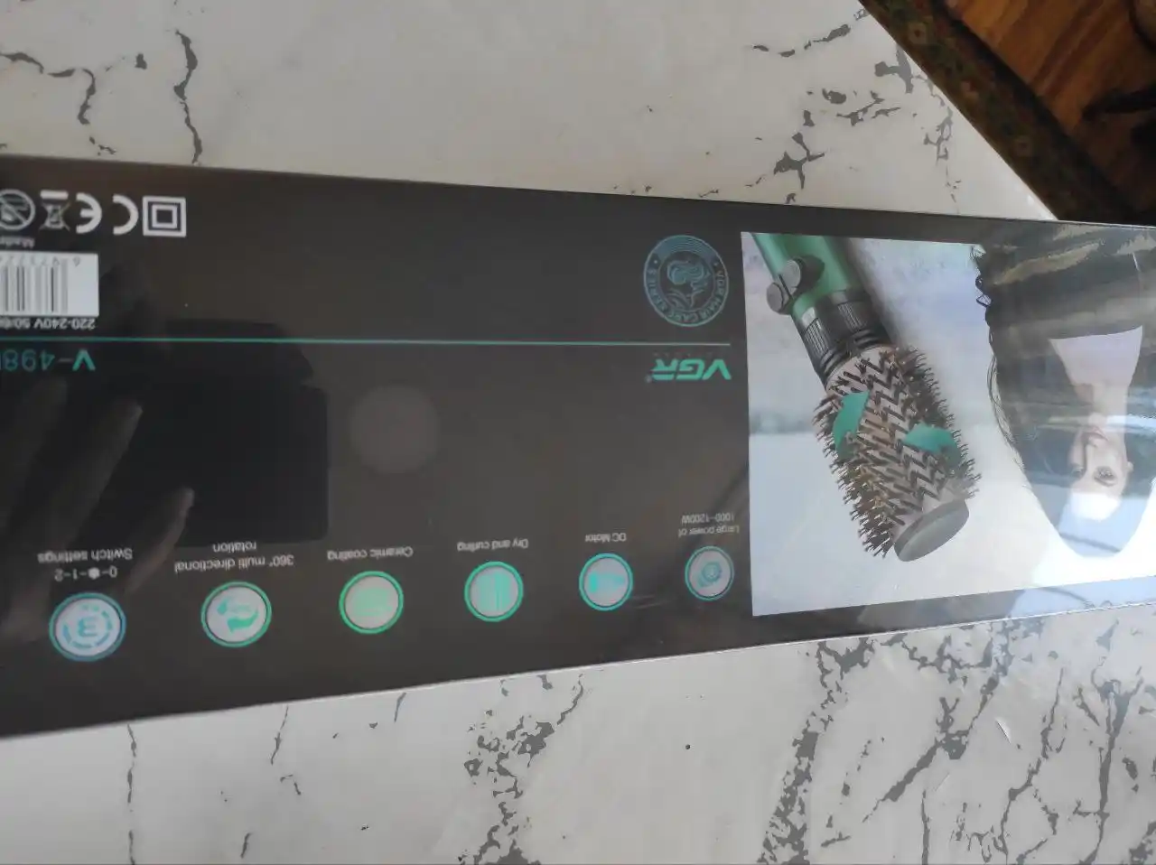 Professional soch quritgich VGR V-498 fen-taroq, 360 daraja aylanuvchi, keramik qoplamali