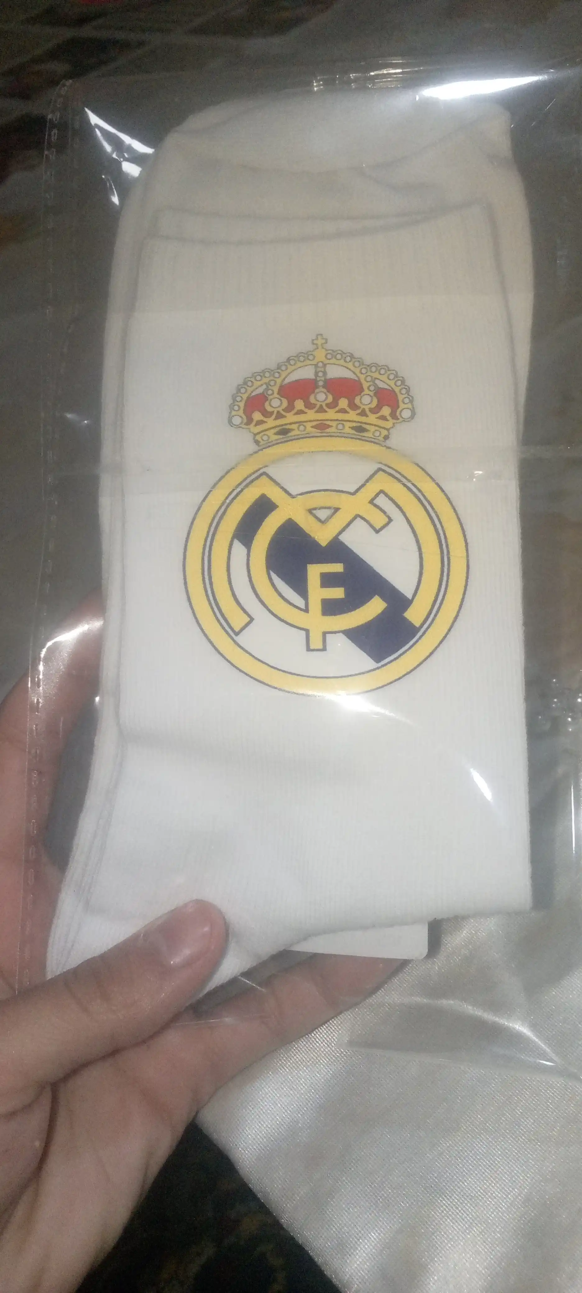 Futbol klubi logotipli erkaklar va ayollar paypoqlari, Real Madrid, Barselona, Chelsea