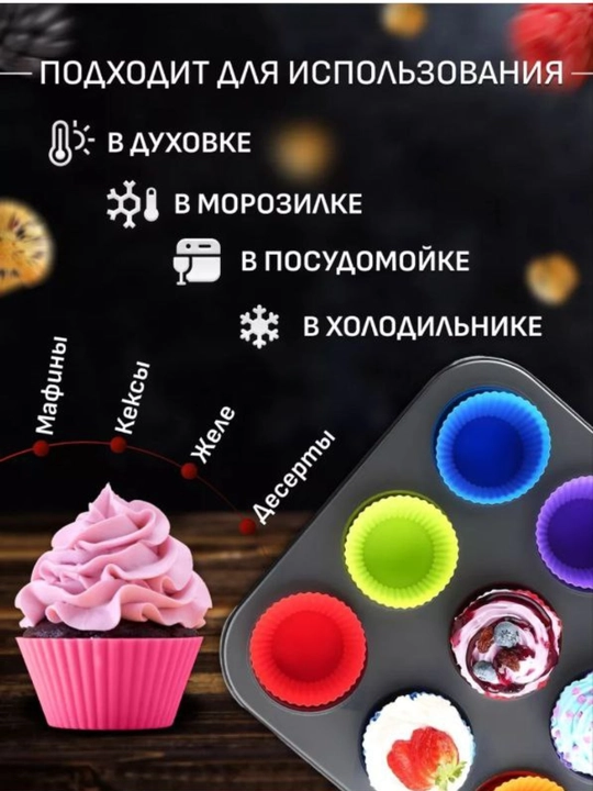 Форма для выпечки кексов и маффинов