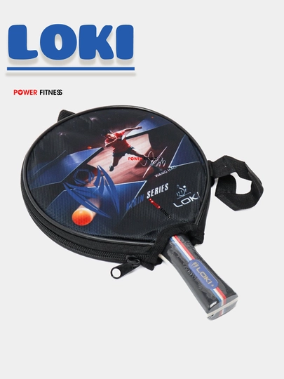 Ракетка для настольного тенниса, с чехлом LOKI, 1 шт
