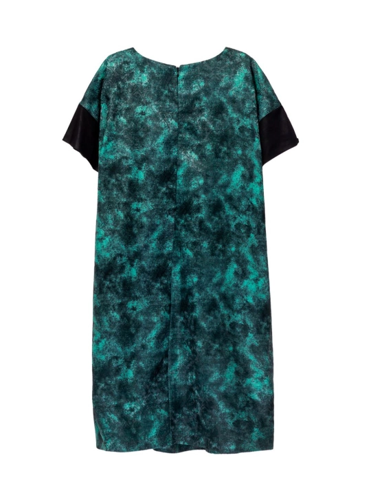 Passion Line (Turkiya) zumrad rangli atlas libosi 5XL va 6 XL