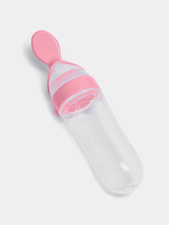 Chaqaloqlarni qulay, oson ovqatirish uchun qoshiqchalik , xavfsiz, silikon 90 ml