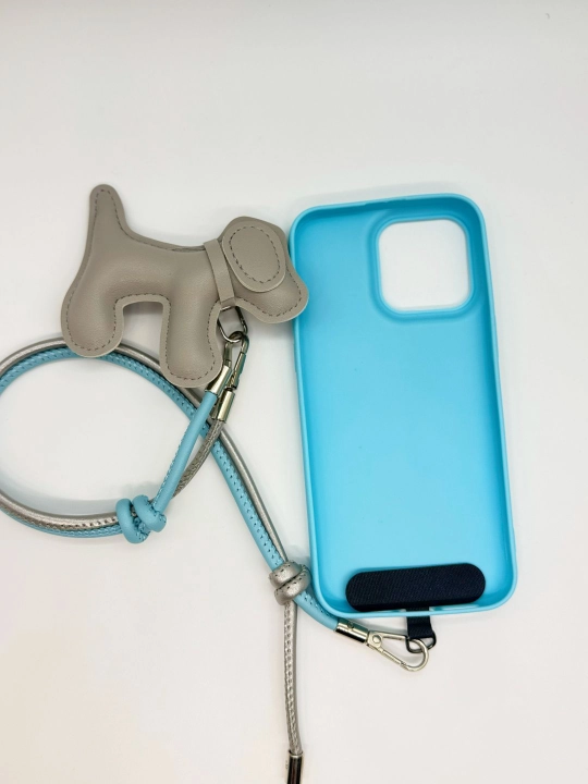 Tasmali va brelkali iPhone g‘ilofi, charm, gardishli