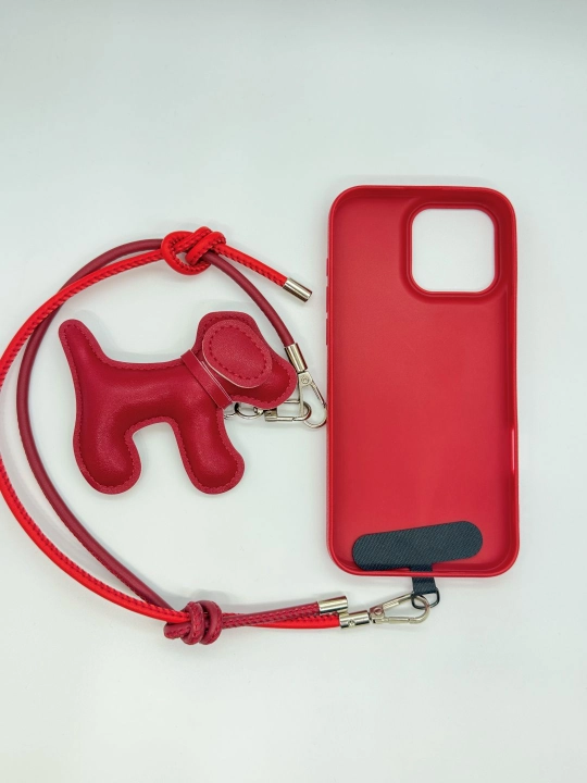 Tasmali va brelkali iPhone g‘ilofi, charm, gardishli
