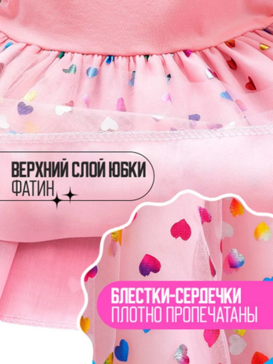 Детское нарядное платье для девочек, с принтом единорог, рост 90–140 см