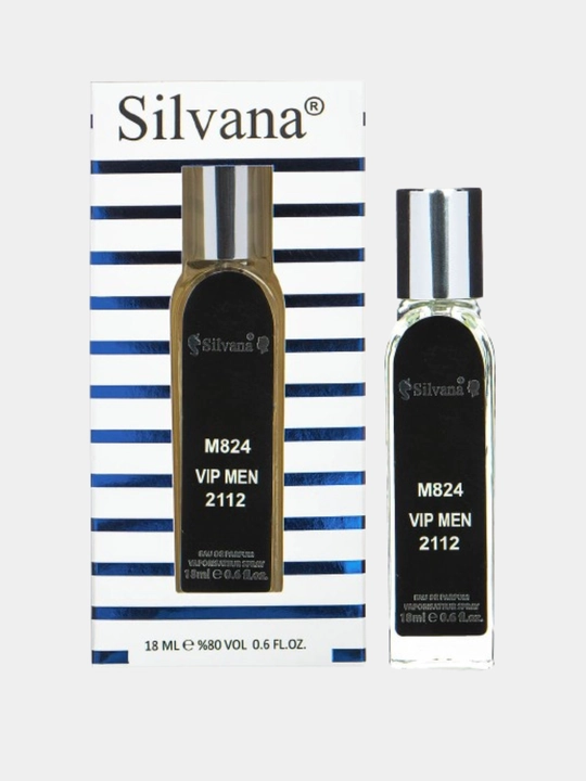 Parfyumlangan suv Silvana Vip Men 212 M-824 erkaklar uchun, 50 ml