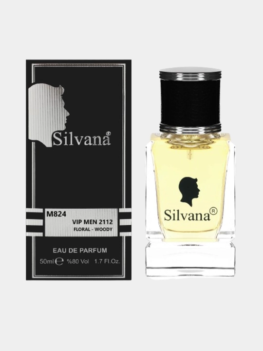 Parfyumlangan suv Silvana Vip Men 212 M-824 erkaklar uchun, 50 ml - 