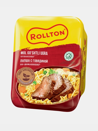 Лапша быстрого приготовления ROLLTON, говядина, 90 г — KONTI-P180CEB