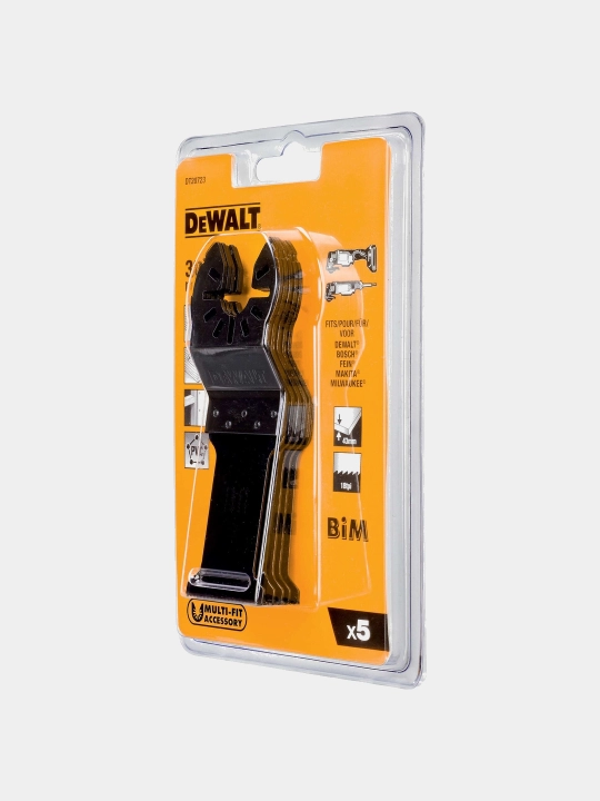 Ko'p funktsiyali asbob uchun nozul, 5 dona, DeWALT 43x30 mm DT20723-QZ