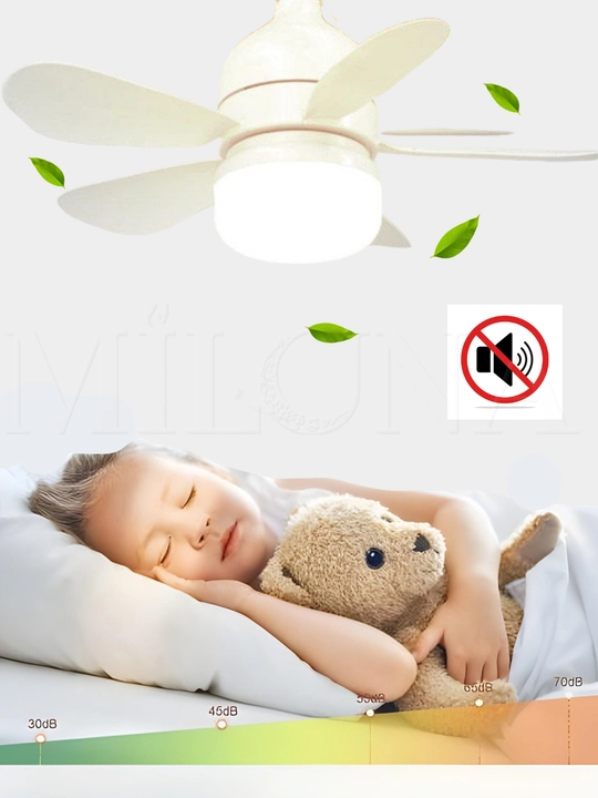 Люстра с вентилятором LED, с пультом, 3 режима освещения, 4 режима вращения, для всех комнат