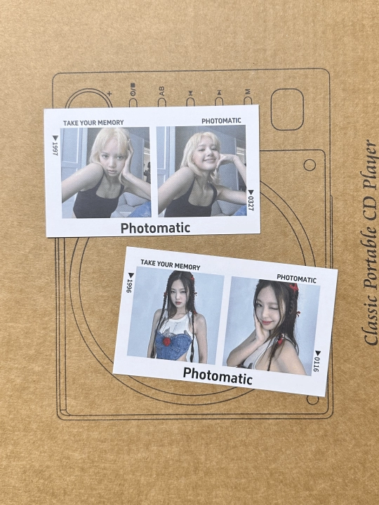 Коллекционные фотокарты с участницами группы Blackpink, рандомно 2 шт - 