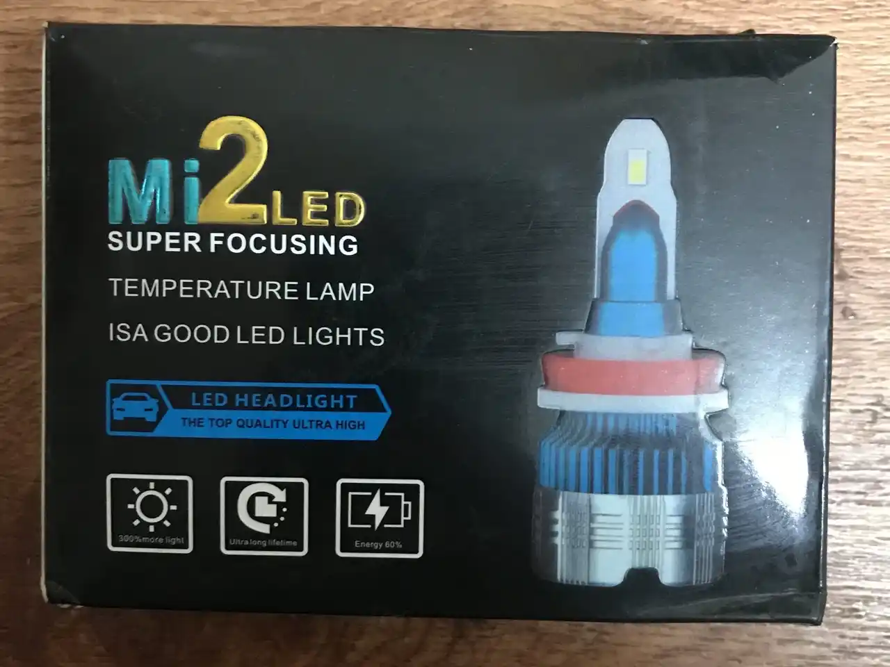 Mi2 LED lampalari, uzoq va yaqin chiroqlar, old, tuman chiroqlari, H1 H4 H7 H11, 2 dona