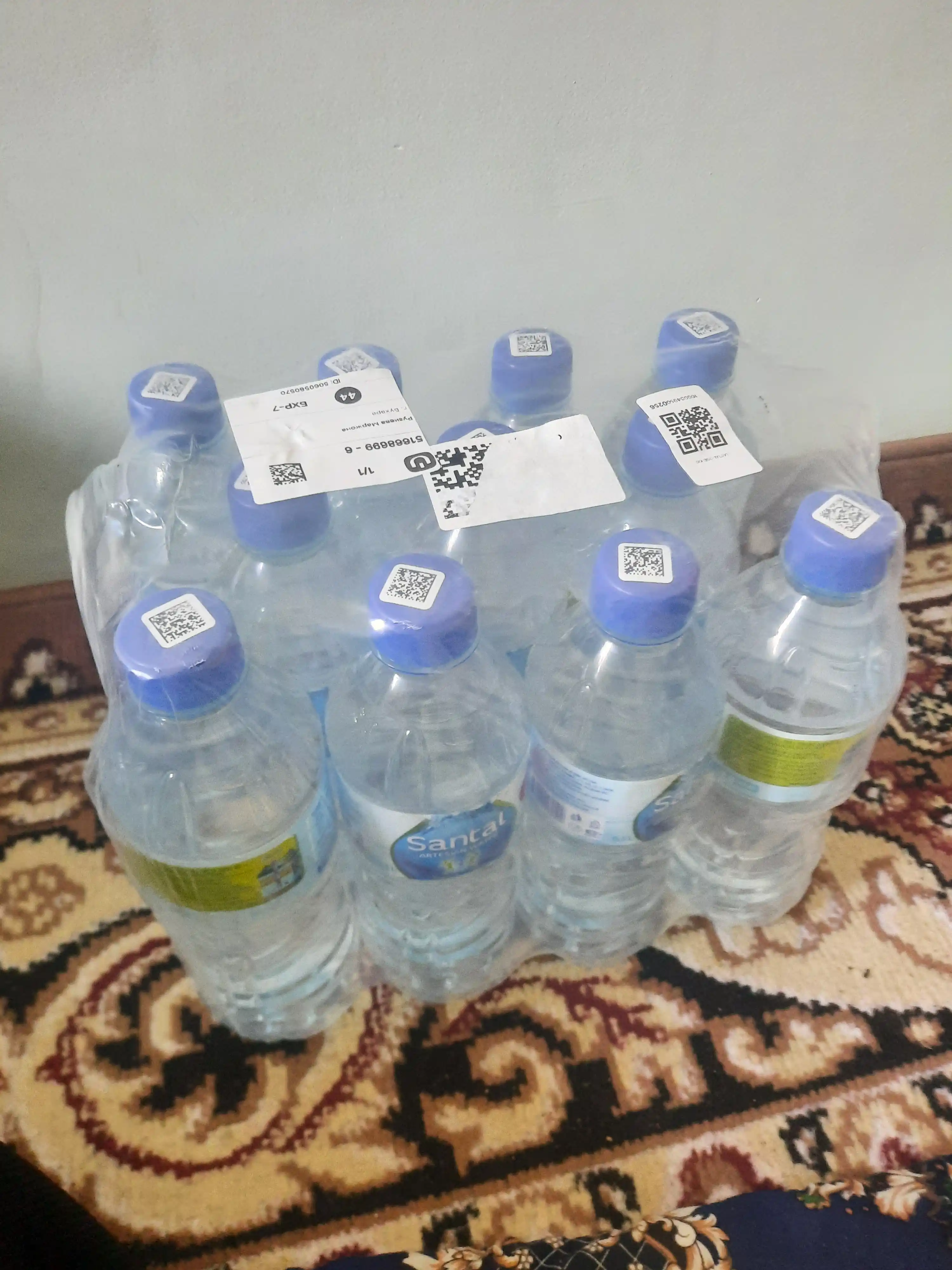 Gazlanmagan suvi SANTAL, 12 dona 0.5 litr dan