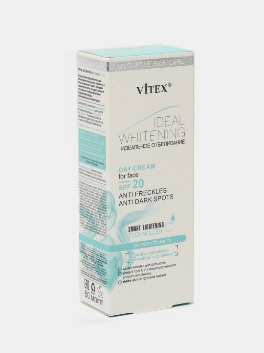Yuz uchun oqartiruvchi krem SPF 20, kunduzgi 50 ml, Viteks