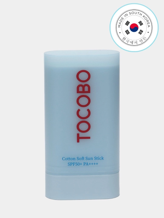 Солнцезащитный стик для лица Tocobo Cotton Soft Sun Stick SPF50+PA++++, 19 гр