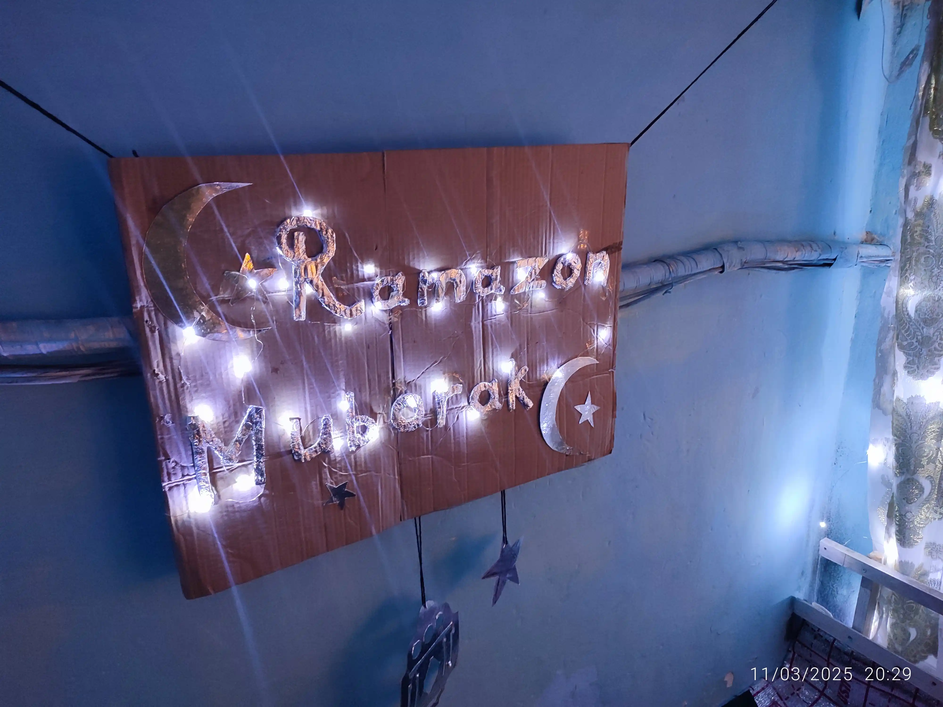 Led girlyanda Ramazom bayrami va uyning, ichki bezatish uchun, 1 m, 2 m, 3 m, 5 m, 10 m