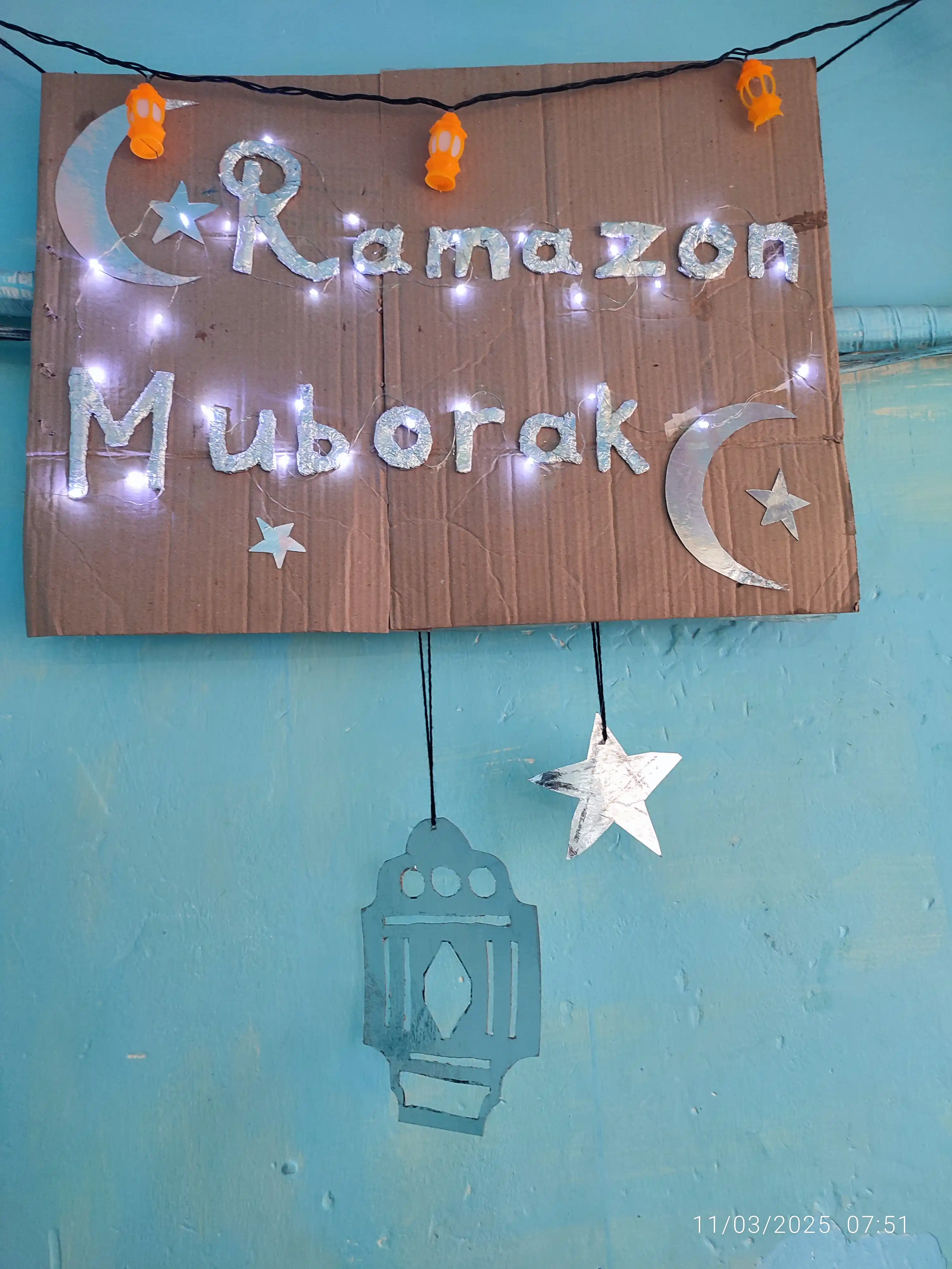 Led girlyanda Ramazom bayrami va uyning, ichki bezatish uchun, 1 m, 2 m, 3 m, 5 m, 10 m