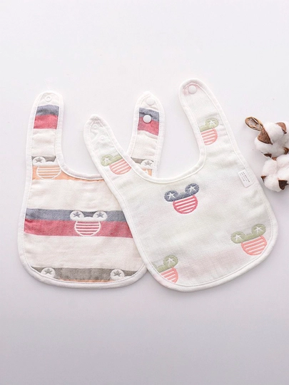 Детские слюнявчики для кормления новорожденных — BABYMAM-BIBS-СЕРЕБРН