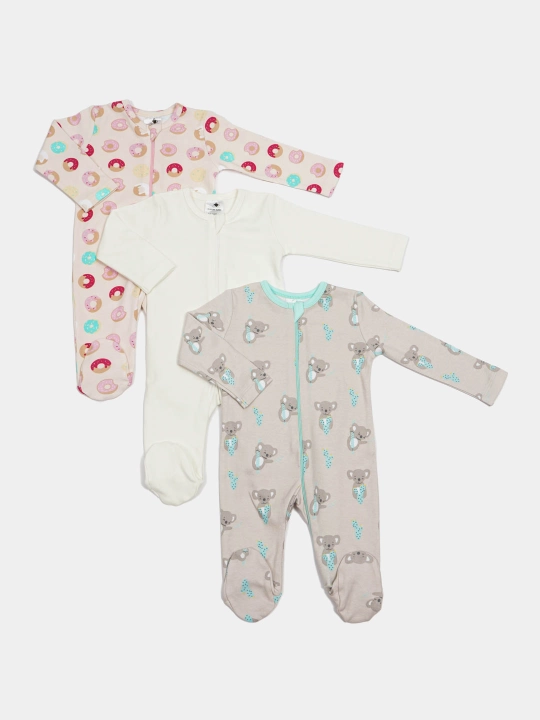 Комбинезоны для детей, PremierKids, 3 шт, 100% хлопок