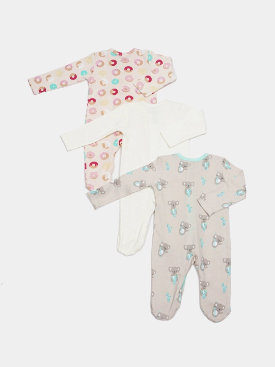 Комбинезоны для детей, PremierKids, 3 шт, 100% хлопок