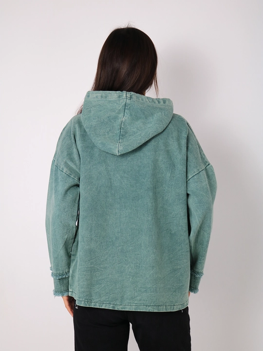 Ayollar uchun keng jins kurtka, XL-XXXL o‘lcham