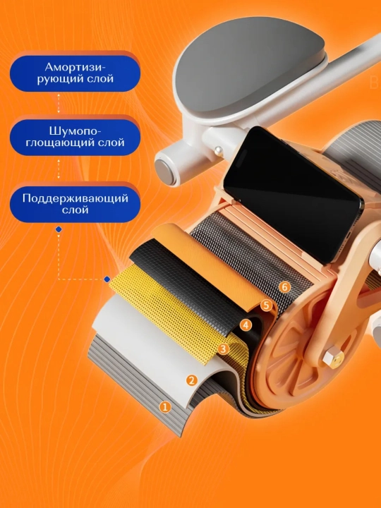 Ролик для пресса с возвратным механизмом — тренажёр для занятий дома