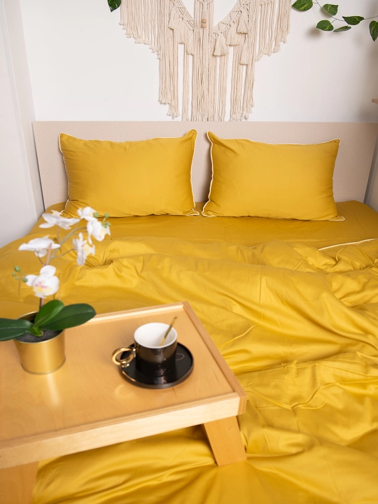 Комплект постельного белья, твилл, cатин, двуспальное, постельное белье, Big city life