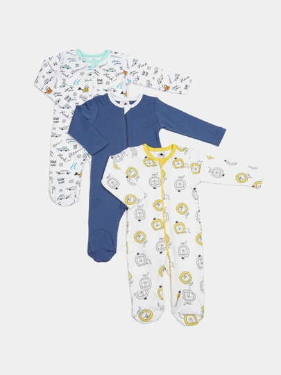 Комбинезон для детей, PremierKids, 3 шт, 100% хлопок