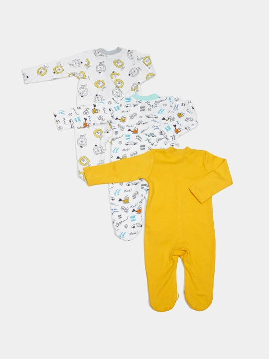Комбинезоны для детей, PremierKids, 3 шт, 100% хлопок