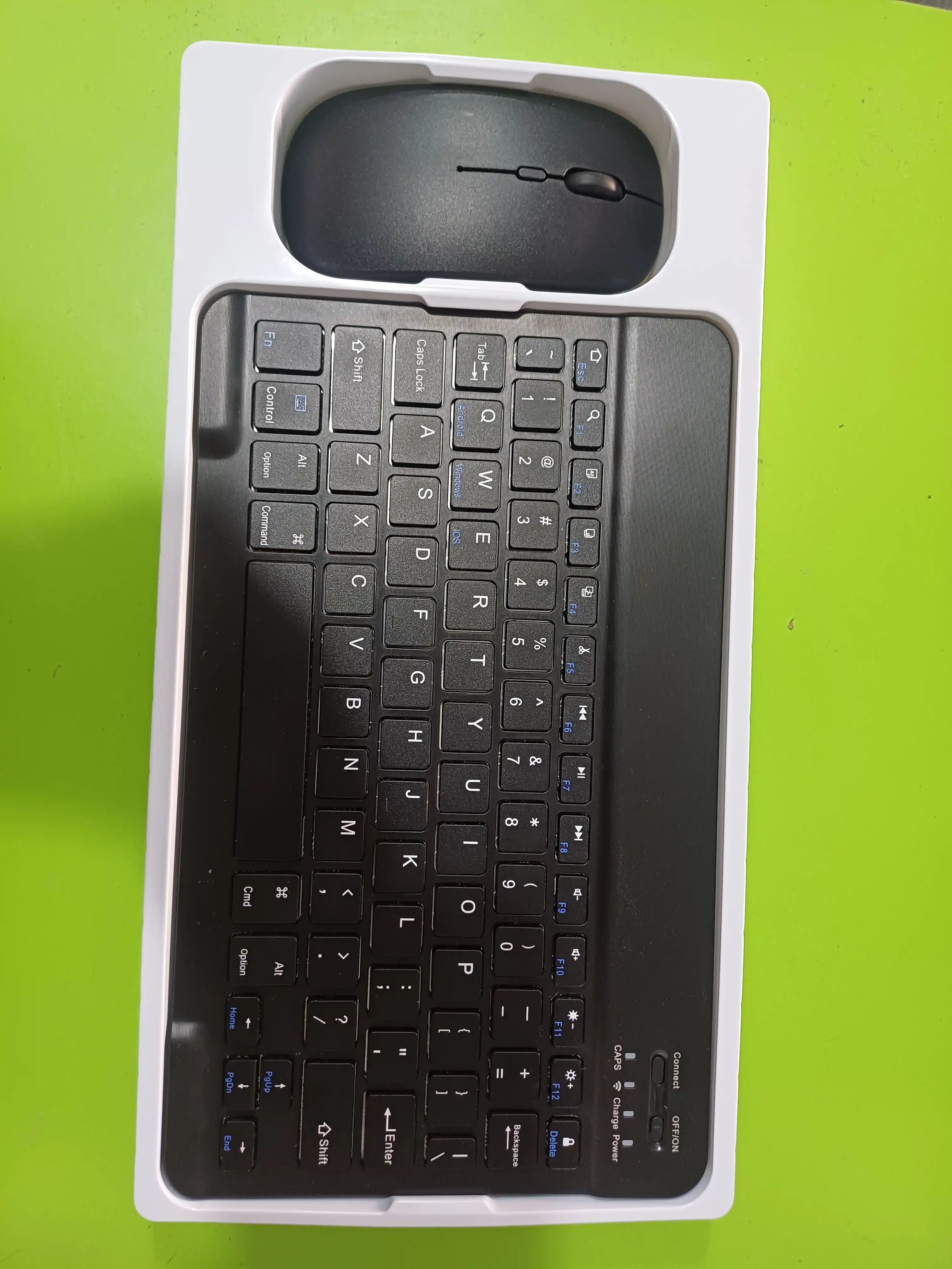 Simsiz mini klaviatura va ikki rejimli sichqoncha toplami, bluetooth orqali ulanish