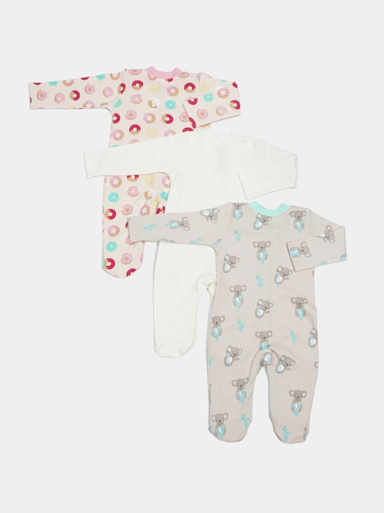 Комбинезоны для детей, PremierKids, 3 шт, 100% хлопок