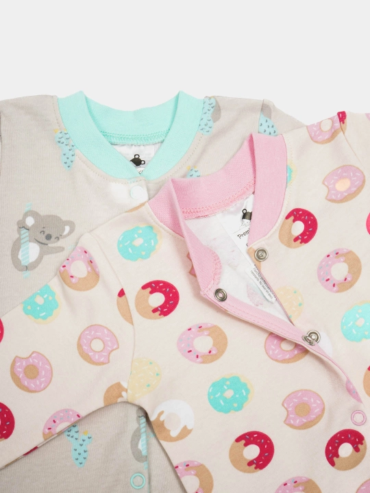 Комбинезоны для детей, PremierKids, 3 шт, 100% хлопок