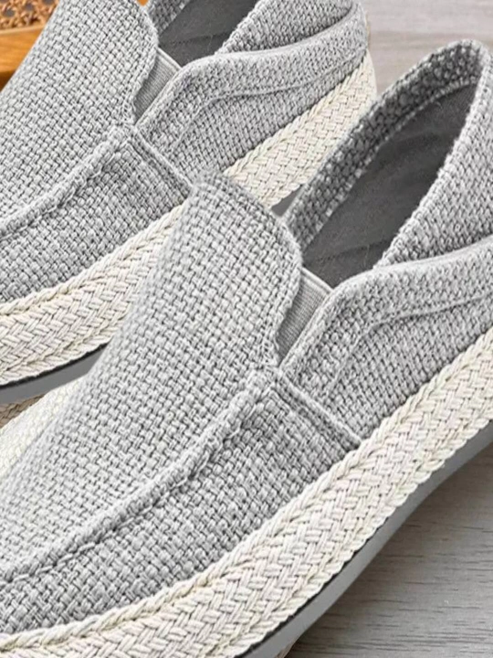 Мужские эспадрильи, дышащие, мокасины