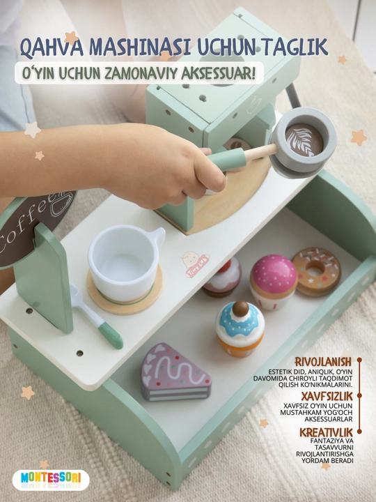 Игрушечная детская кухня Монтессори, кухонный набор игрушечной посуды, развивающая игрушка