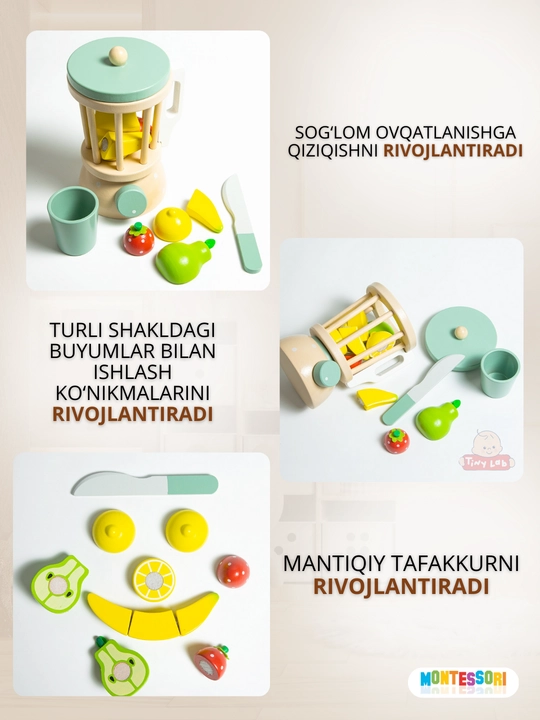 Игрушечная детская кухня Монтессори, кухонный набор игрушечной посуды, развивающая игрушка