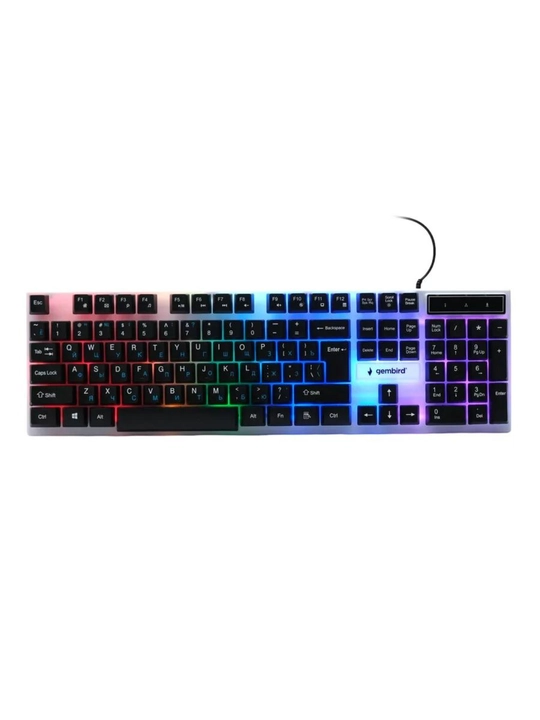 O'yin uchun smart klaviatura va sichqoncha RGB yoritgichi bilan, LED chiroqli