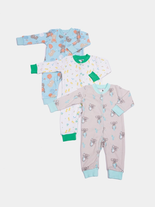 Комбинезоны для детей, PremierKids, 3 шт, 100% хлопок