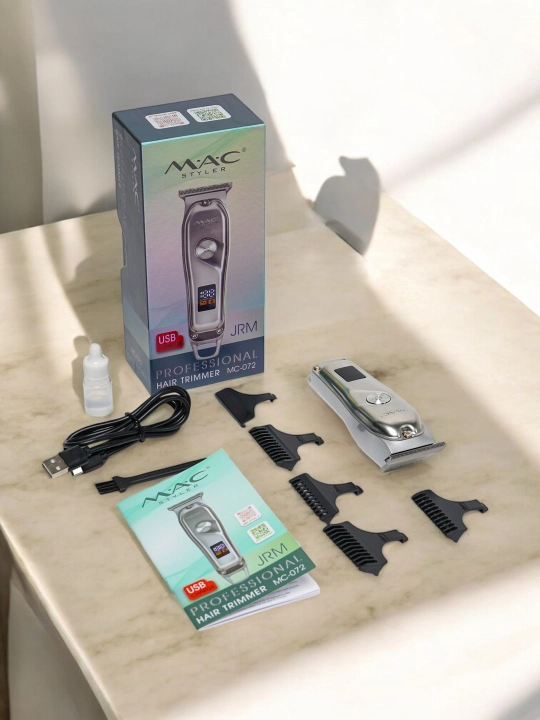 Soch soqol olish mashinasi MAC MC-072,trimmer soqol olish uchun,simsiz - 