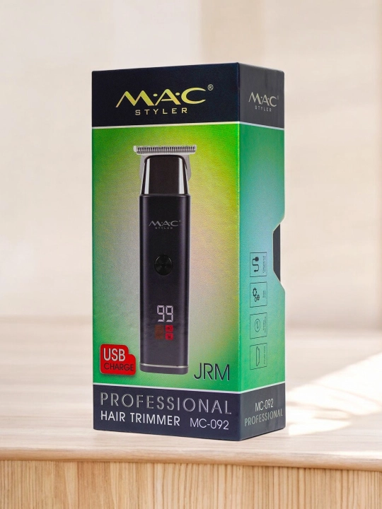 Soch olish mashinasi MAC MC-092, trimmer soqol olish uchun, simsiz