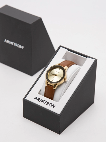 Женские часы Armitron 75/ 5410, натуральная кожа — TELLER-5410-КОРИЧН