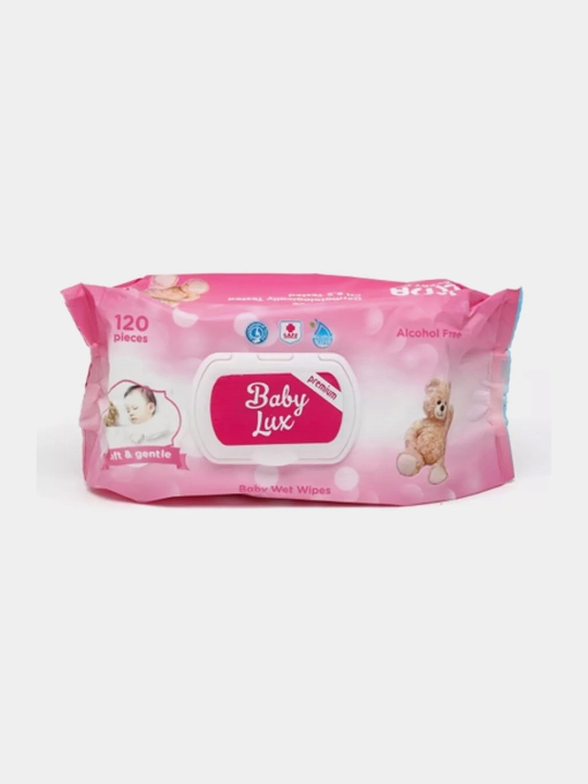 Влажные салфетки освежающие Elma Baby Lux, 120 шт - 