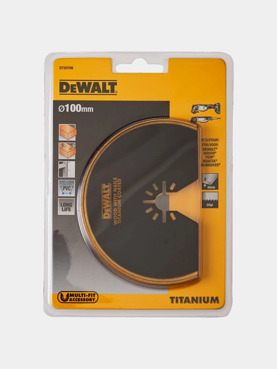 Multitool uchun segmentlangan arra pichog'i DeWALT 100мм DT20709-QZ - 