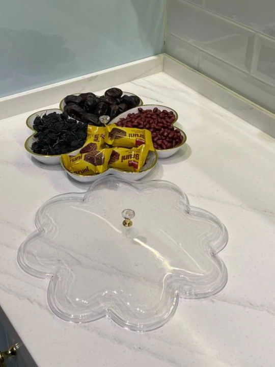 Qopqoqli menager, xurmo va quritilgan mevalar uchun idish, plastik