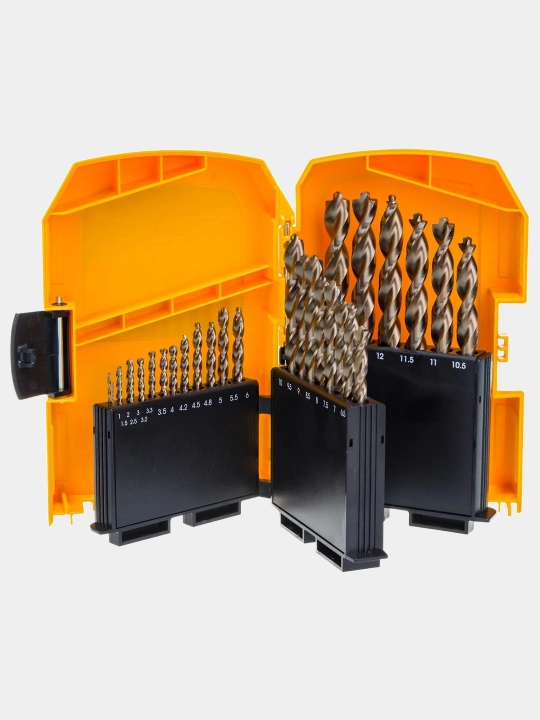 Набор кобальтовых сверл по металлу DeWalt "COBALT INDUSTRIAL" 1-13мм 29 шт DT4957-QZ